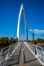 Pedestrian bridge Royalty Free Stock Photo