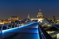 Pedestrian bridge London England Royalty Free Stock Photo