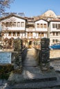 Pedestrian bridge in Melnik, Bulgaria Royalty Free Stock Photo