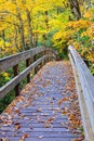 Pedestrian Bridge in Mountains North Carolina Royalty Free Stock Photo