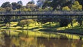Pedestrian Bridge Over Torrens River, Adelaide Royalty Free Stock Photo