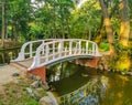 Pedestrian bridge in the park of Palanga Amber Museum