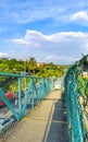 Pedestrian bridge overpass passerelle walkway skyway in Puerto Escondido Mexico Royalty Free Stock Photo