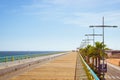 Pedestrian bridge-pier - way through Puerto deportivo Marina Sal