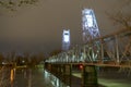 Pedestrian Bridge Reclaimed Transport Salem River Royalty Free Stock Photo