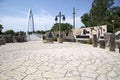 Pedestrian bridge view in Wichita Kansas USA Royalty Free Stock Photo