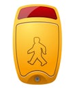 Pedestrian call button for crosswalks Royalty Free Stock Photo