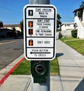 Pedestrian Cross Walk Signage