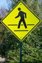 Pedestrian Cross Walk Street Sign