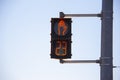 Pedestrian crossing light at 23 seconds