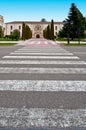 Pedestrian crossing over the street Royalty Free Stock Photo