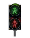 Pedestrian crossing, pedestrian light. Stop of light Royalty Free Stock Photo