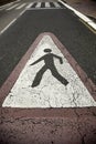 Pedestrian crossing Royalty Free Stock Photo