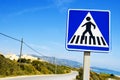 Pedestrian crossing sign Royalty Free Stock Photo