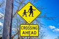 Pedestrian crossing sign at Emmaville, New South Wales, Australia.