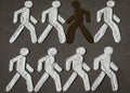 Pedestrian crossing sign symbolizing people diversity Royalty Free Stock Photo