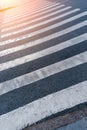 Pedestrian crosswalk across the road vertical photo Royalty Free Stock Photo