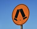 Pedestrian crosswalk sign