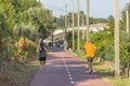 Pedestrian and cycle eco path, in Viseu, Portugal