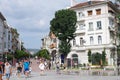 Pedestrian boulevard in Varna, Bulgaria