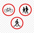 Pedestrian icon sign