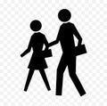 Pedestrian icon sign Royalty Free Stock Photo