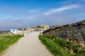 Pedestrian path access to Sjobadet Myklebust public natural swimming sea pool, Tananger