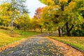 Pedestrian Path in Canada in the Fall