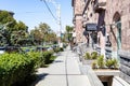 pedestrian sidewalk on Sayat-Nova Ave in Yerevan