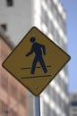 Pedestrian Sign Royalty Free Stock Photo