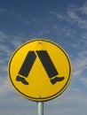 Pedestrian Sign Royalty Free Stock Photo