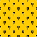 Pedestrian sign pattern vector Royalty Free Stock Photo