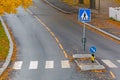 Pedestrian Crossing Norway Royalty Free Stock Photo