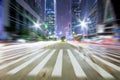 Pedestrian street in financial district Royalty Free Stock Photo