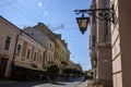 The pedestrian street named Olga Kobylianska is a favorite vacation spot in the. Chernivtsi, Ukraine