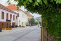 Pedestrian street in Nitra, Slovakia