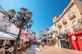 Pedestrian street in Torremolinos. Andalusia, Spain Royalty Free Stock Photo