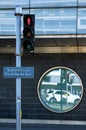 Pedestrian traffic light in Biel - Bienne Royalty Free Stock Photo