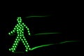 Pedestrian traffic light green