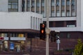 Pedestrian traffic light with scoreboard