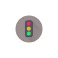 pedestrian traffic lights vector flat icon