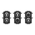 Pedestrian traffic lights.