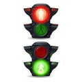 Pedestrian Traffic Lights Set