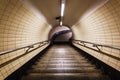 Pedestrian tunnel of the London subway Royalty Free Stock Photo