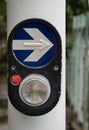 Pedestrian walk traffic lights switch Royalty Free Stock Photo