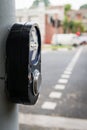 Pedestrian walk traffic lights switch Royalty Free Stock Photo