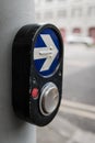 Pedestrian walk traffic lights switch Royalty Free Stock Photo