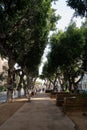 Pedestrian walk way in Tel Aviv, Israel