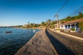 Pedestrian Walkway in Buzios Town by Sunset