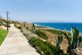 Pedestrian walkway near the sea